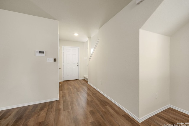 13758 Prospector Post, San Antonio, TX 78253 - hall featuring wood finished floors, baseboards, and recessed lighting