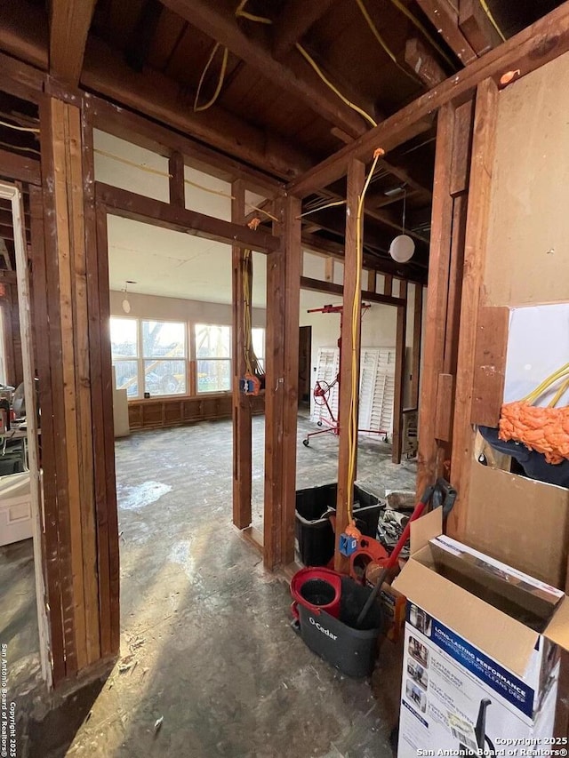 314 Veda Mae, San Antonio, TX 78216 - misc room with unfinished concrete flooring