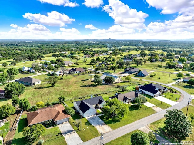 aerial perspective of suburban area