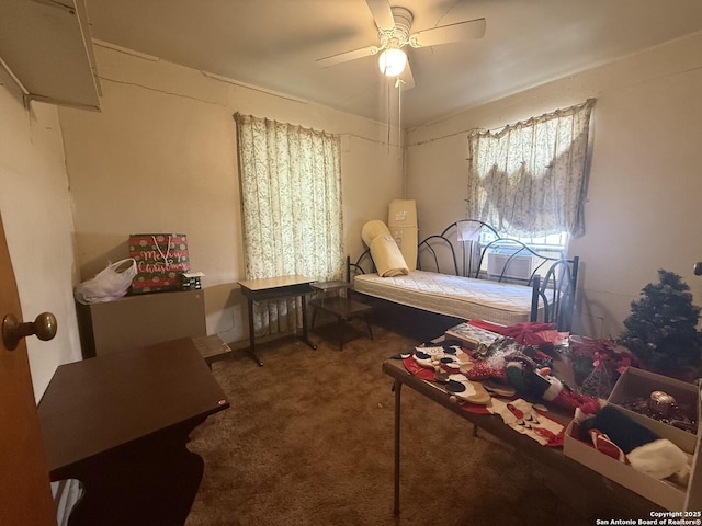 318 Uvalde, San Antonio, TX 78210 - living area with carpet flooring and ceiling fan
