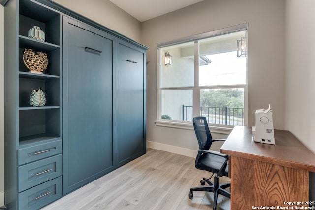 7812 Ventura Blvd, Selma, TX 78154 - office with light wood-style floors and baseboards