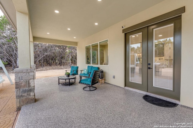 7812 Ventura Blvd, Selma, TX 78154 - view of patio featuring french doors