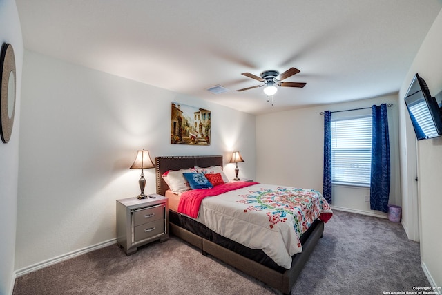 15323 Danae Bnd, San Antonio, TX 78245 - carpeted bedroom with baseboards and ceiling fan