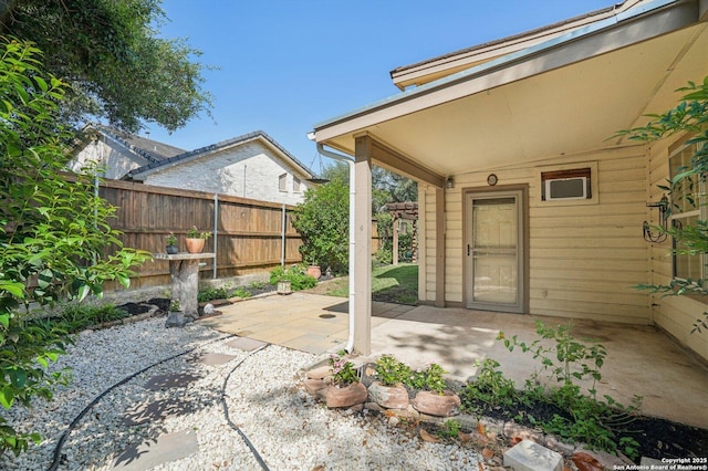 view of patio with fence