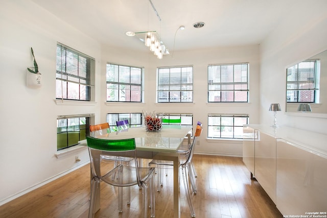 7930 Roanoke Unit 106, San Antonio, TX 78240 - dining room with baseboards and hardwood / wood-style floors