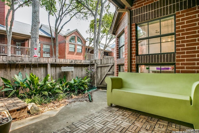 7930 Roanoke Unit 106, San Antonio, TX 78240 - view of patio with fence and a gate