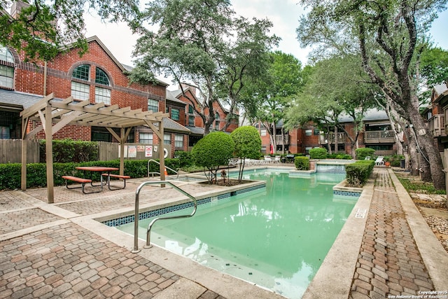 7930 Roanoke Unit 106, San Antonio, TX 78240 - community pool featuring a pergola