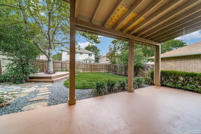 view of patio / terrace with a wooden deck