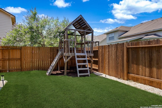 view of play area