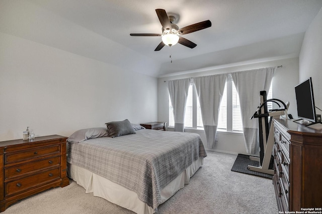 12243 Dusty Boots, San Antonio, TX 78254 - bedroom with light colored carpet and ceiling fan