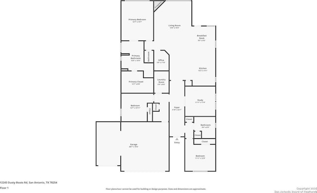 12243 Dusty Boots, San Antonio, TX 78254 - view of room layout