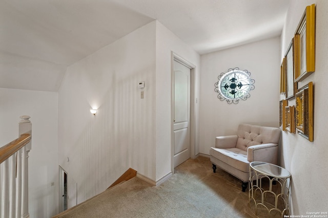 107 River Knl, Castroville, TX 78009 - sitting room featuring an upstairs landing and light colored carpet