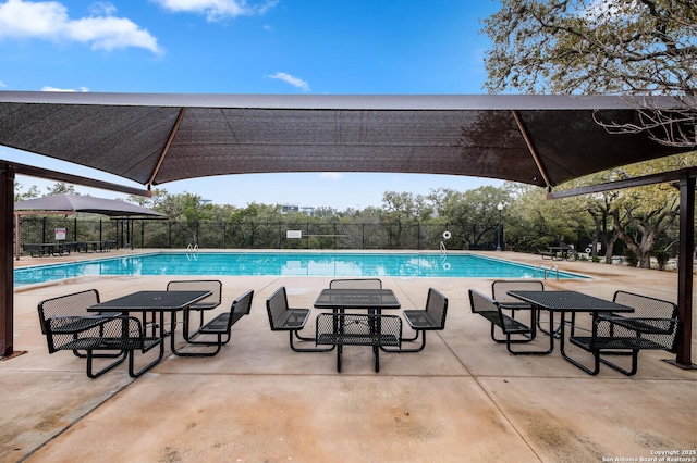 18127 Brookwood Frst, San Antonio, TX 78258 - community pool with fence and a patio