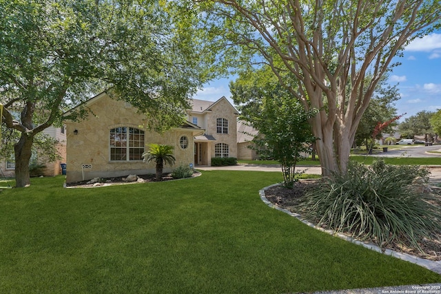 1326 Walkers Way, San Antonio, TX 78216 - view of front of home with a front yard and stucco siding