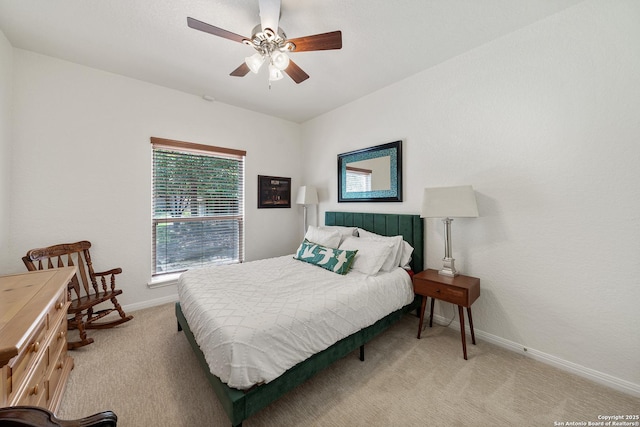 1326 Walkers Way, San Antonio, TX 78216 - carpeted bedroom with baseboards and a ceiling fan
