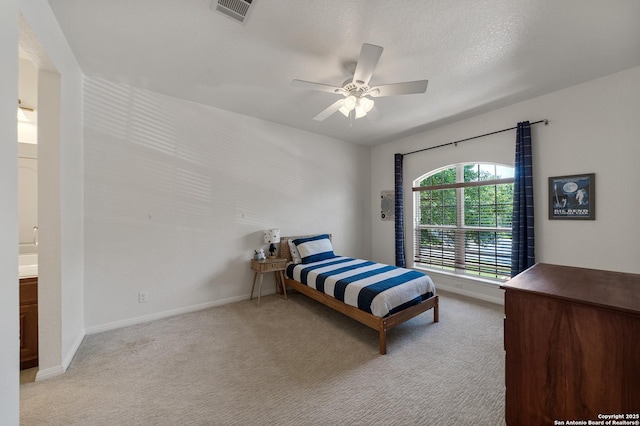 1326 Walkers Way, San Antonio, TX 78216 - bedroom featuring carpet, baseboards, and ceiling fan