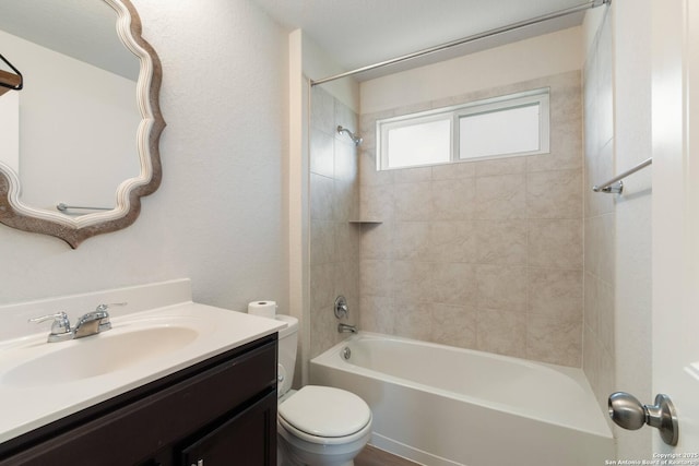 9525 Moon Shine, San Antonio, TX 78254 - full bath featuring toilet, bathtub / shower combination, and vanity
