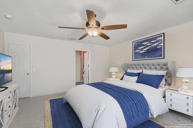 9727 Gypsy Cv, Converse, TX 78109 - bedroom featuring light colored carpet and a ceiling fan
