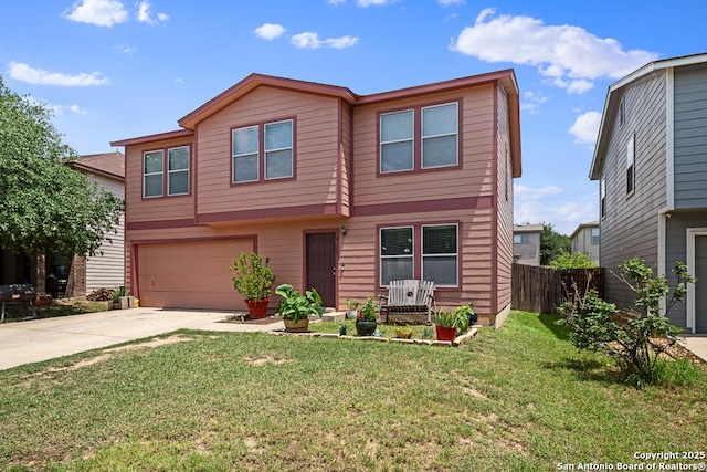 9127 Sycamore, San Antonio, TX 78245 - view of front of home with an attached garage and concrete driveway