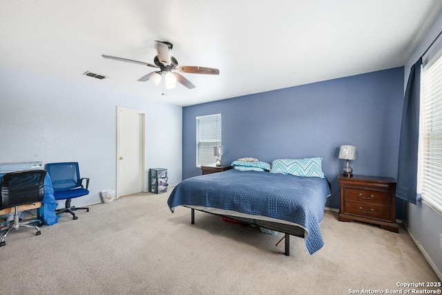 9127 Sycamore, San Antonio, TX 78245 - carpeted bedroom featuring a ceiling fan