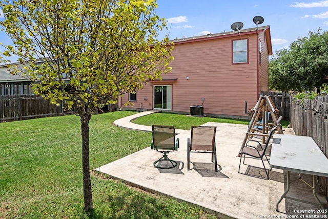 9127 Sycamore, San Antonio, TX 78245 - rear view of house featuring a patio and central AC