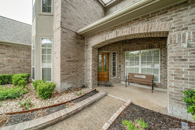 438 Chimney Tops, San Antonio, TX 78260 - property entrance featuring brick siding