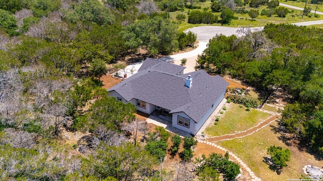 view from above of property