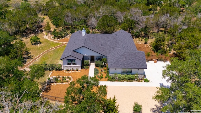 view from above of property