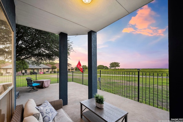 120 Seth Raynor, New Braunfels, TX 78130 - view of patio terrace at dusk