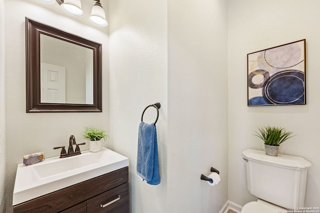120 Seth Raynor, New Braunfels, TX 78130 - half bathroom featuring toilet and vanity