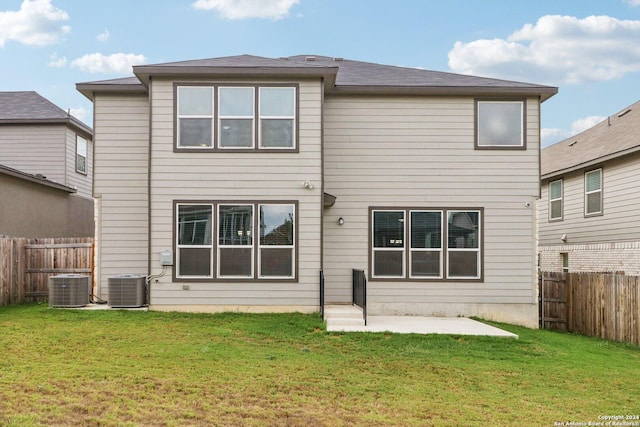 15006 Tethys Way, San Antonio, TX 78245 - back of property with central AC and a patio