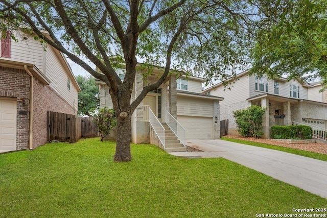 8651 Eagle Peak, Helotes, TX 78023 - traditional-style home featuring concrete driveway and a garage