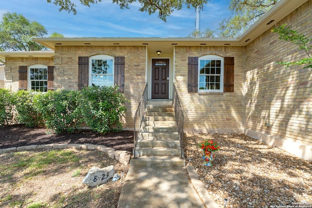8423 Rolling Stone, San Antonio, TX 78254 - entrance to property featuring brick siding