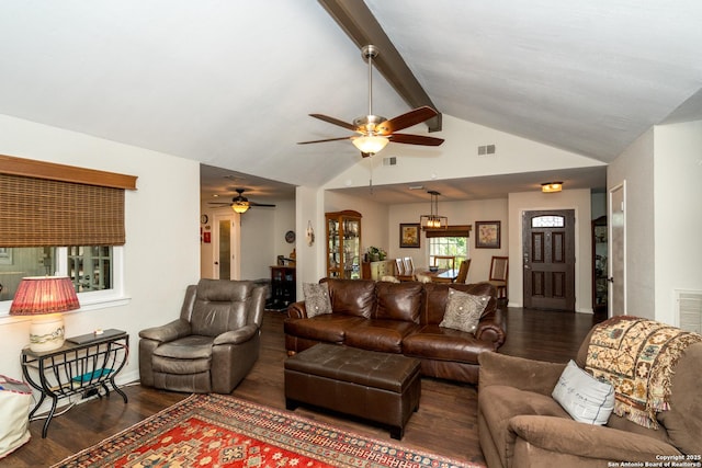 8423 Rolling Stone, San Antonio, TX 78254 - living room with wood finished floors, a ceiling fan, and baseboards