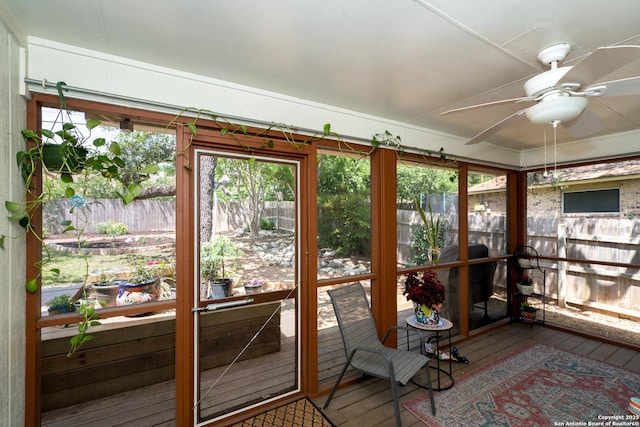 8423 Rolling Stone, San Antonio, TX 78254 - sunroom with ceiling fan and plenty of natural light