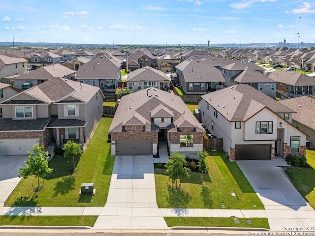 aerial perspective of suburban area