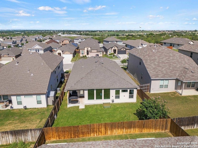 aerial view of residential area