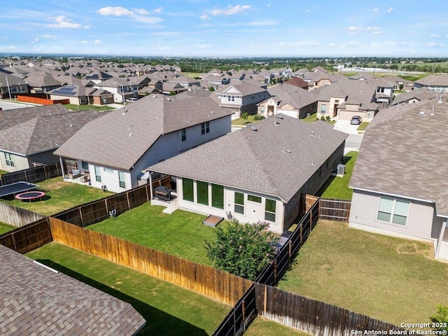 aerial view of residential area
