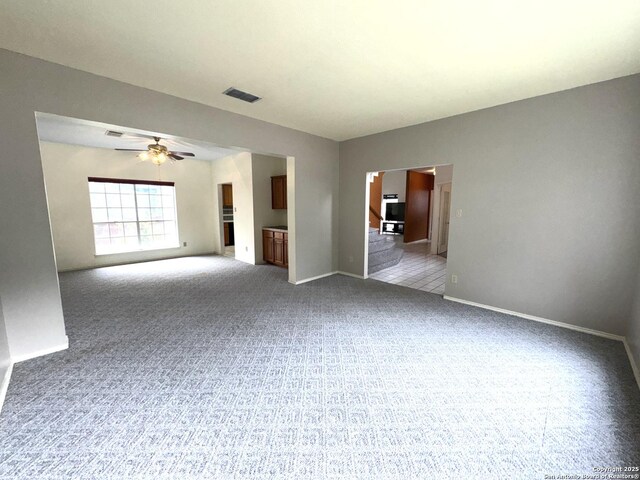 10511 Pemspice, San Antonio, TX 78240 - unfurnished room with carpet flooring, ceiling fan, and baseboards