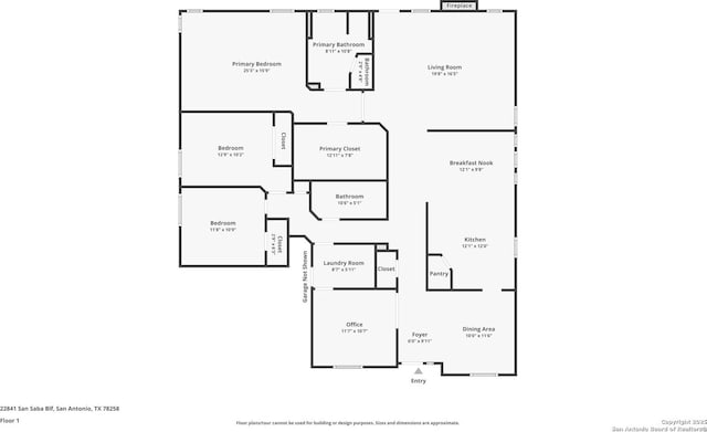 22841 San Saba Blf, San Antonio, TX 78258 - room layout