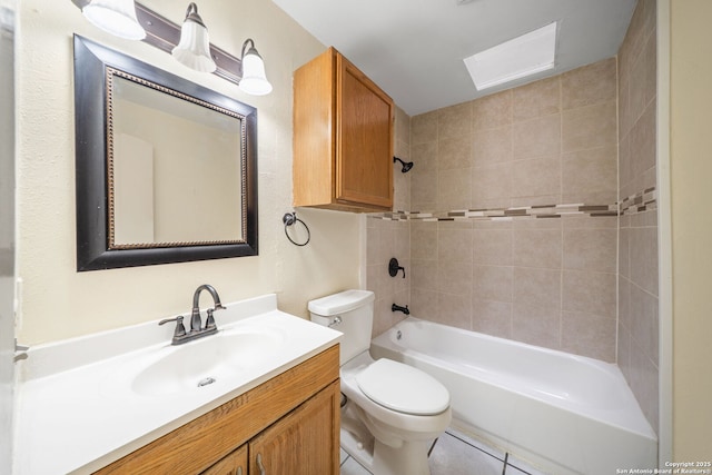 8255 Misty Willow, San Antonio, TX 78250 - full bathroom featuring toilet, vanity, and shower / bath combination