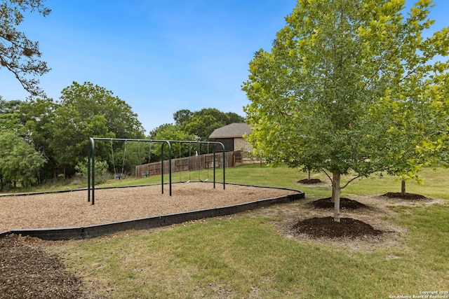 8515 Desert Cv, San Antonio, TX 78254 - community jungle gym featuring a yard