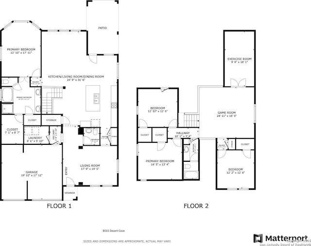8515 Desert Cv, San Antonio, TX 78254 - property floor plan