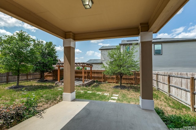14802 Achilles Dr, San Antonio, TX 78245 - view of patio / terrace with a pergola