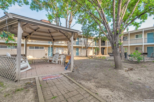 255 E Rampart Unit 401, San Antonio, TX 78216 - view of community with a gazebo and a patio area