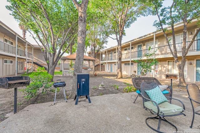 255 E Rampart Unit 401, San Antonio, TX 78216 - view of property's community featuring a gazebo and a patio