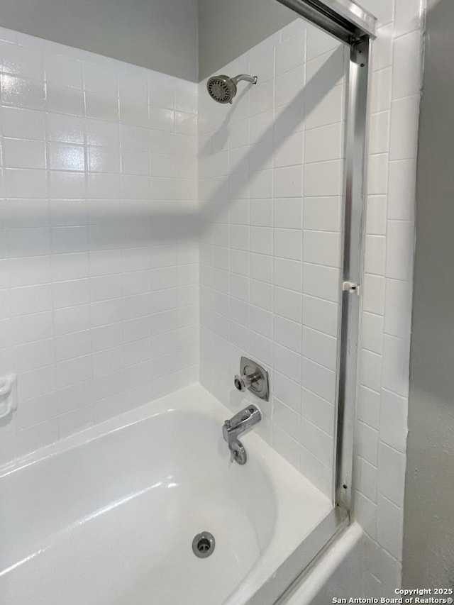 full bath with washtub / shower combination