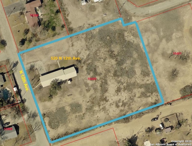 map of property location with property boundaries highlighted