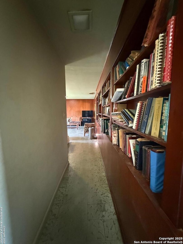 hallway with baseboards