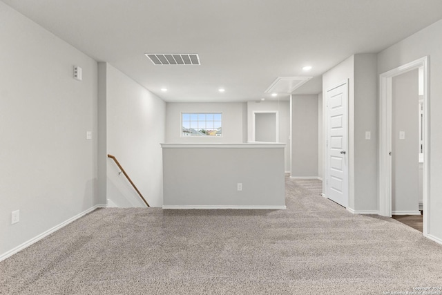 9322 Graze Br, San Antonio, TX 78211 - below grade area featuring carpet, recessed lighting, and baseboards